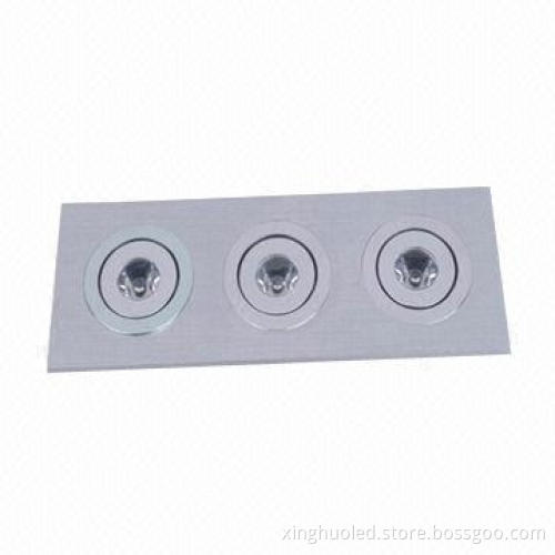 Rectangle LED Downlight with 540lm Luminous Flux